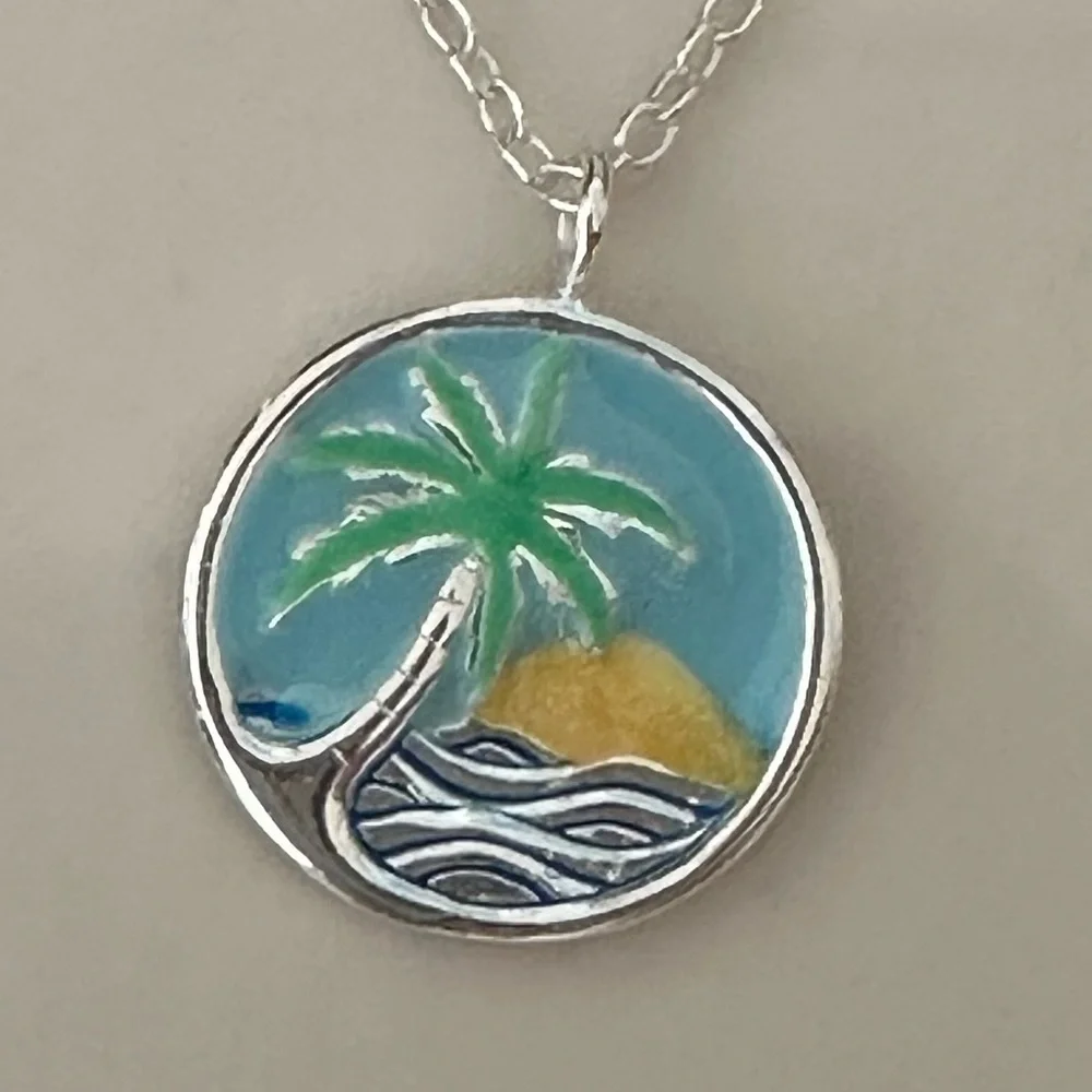 Sterling Silver Coastal Ocean Necklace​